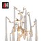Art design decorative small tree shape copper table light 